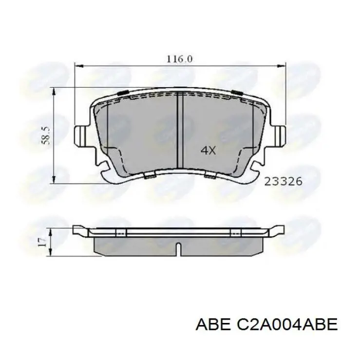 Comprar C2A004ABE ABE Pastillas de freno traseras