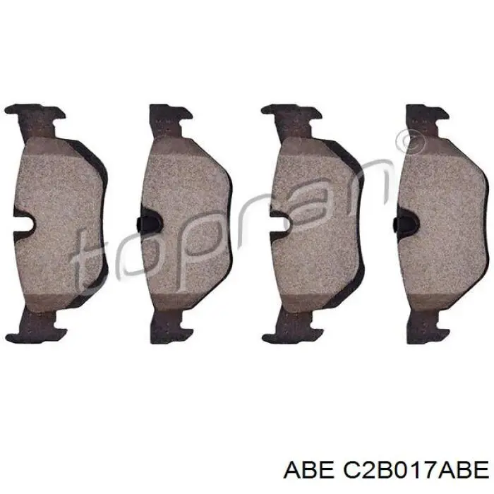 Pastillas de freno traseras C2B017ABE ABE