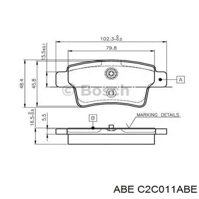 Pastillas traseras de freno ABE C2C011ABE precio, desde 24,84 EUR