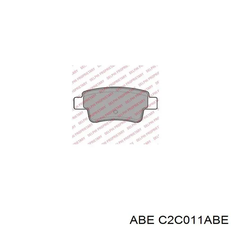 Comprar C2C011ABE ABE Pastillas de freno traseras