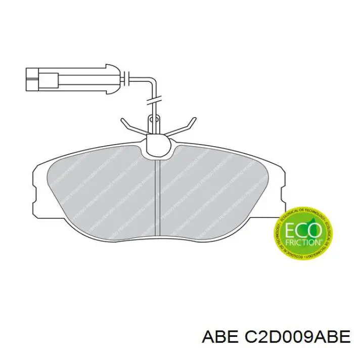 Pastillas de freno traseras ABE C2D009ABE