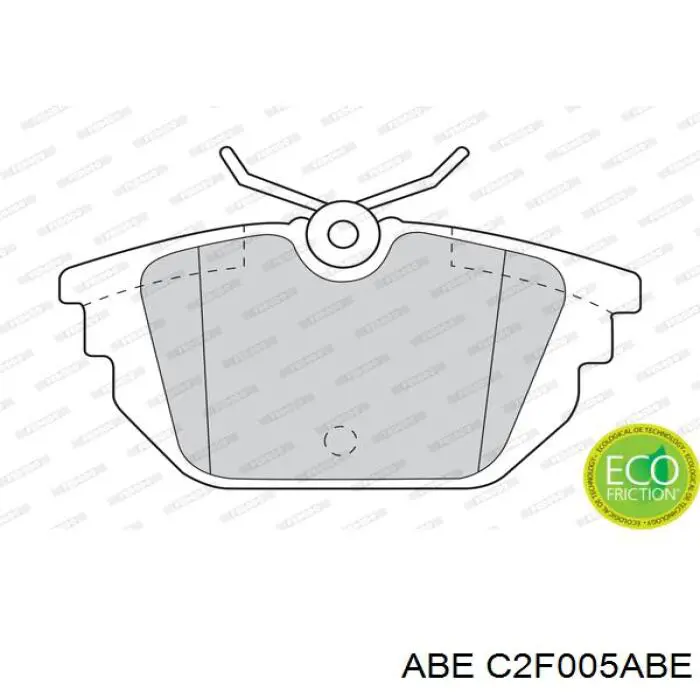 C2F005ABE ABE pastillas de freno traseras