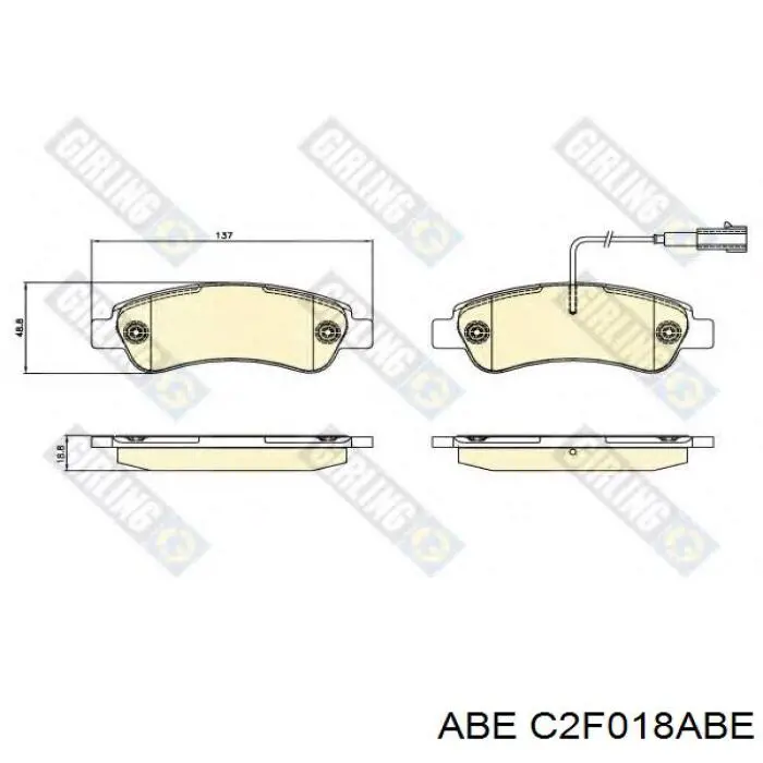 Pastillas traseras de freno ABE C2F018ABE precio, desde 26,08 EUR