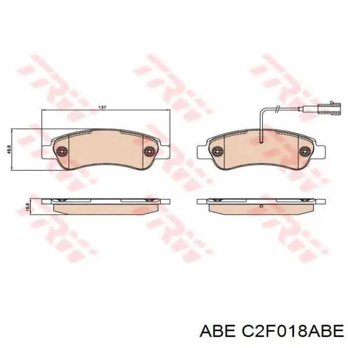 Comprar C2F018ABE ABE Pastillas de freno traseras