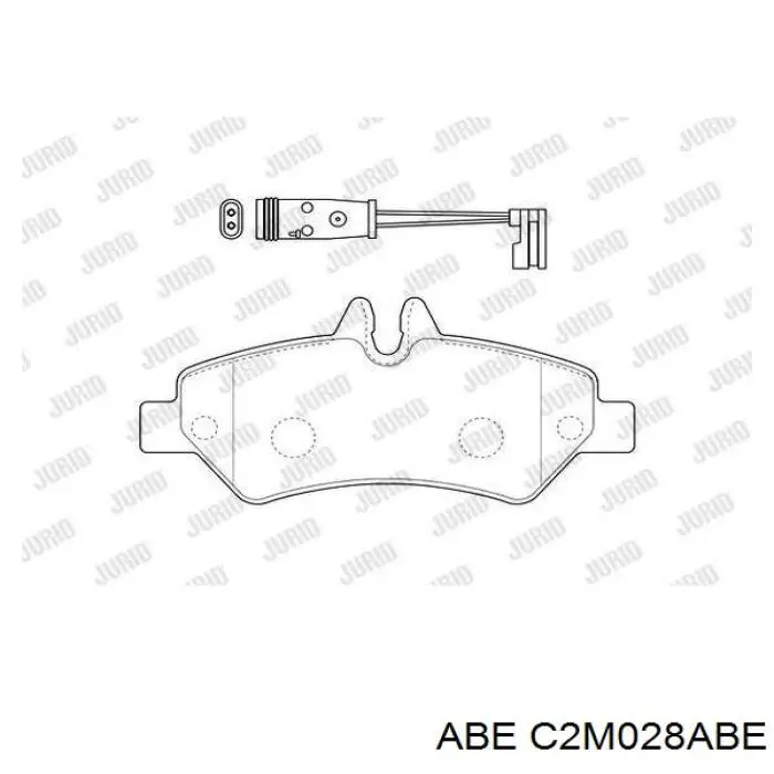 Pastillas de freno traseras C2M028ABE ABE