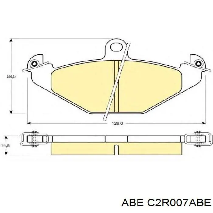 Pastillas de freno traseras Renault Laguna 1 B56, 556