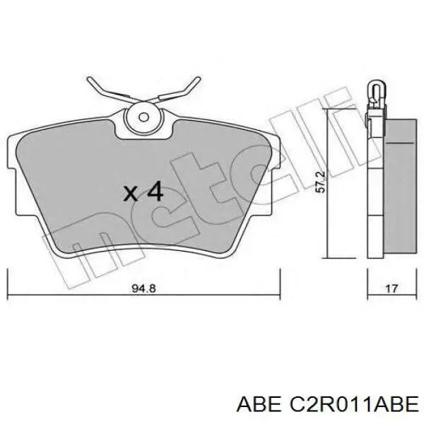Comprar C2R011ABE ABE Pastillas de freno traseras