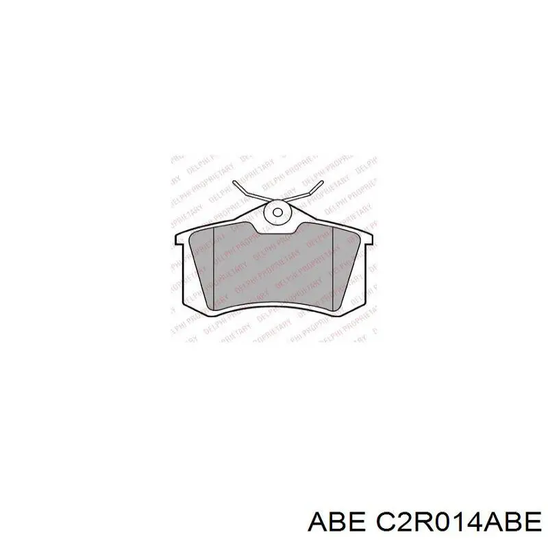 Pastillas de freno traseras C2R014ABE ABE