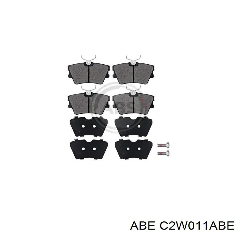 Pastillas de freno traseras C2W011ABE ABE
