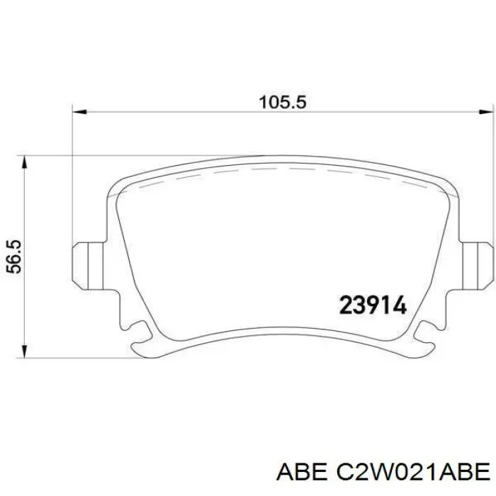 Comprar C2W021ABE ABE Pastillas de freno traseras