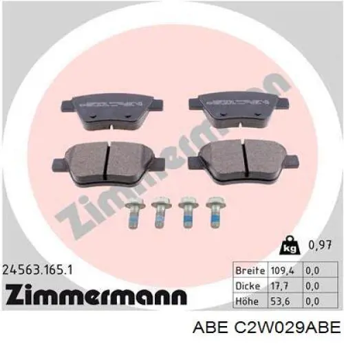 Pastillas de freno traseras Volkswagen Jetta 6 162, 163, AV3, AV2, AY2, AY3