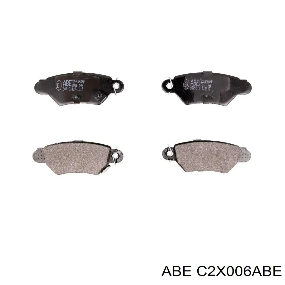 C2X006ABE ABE pastillas de freno traseras