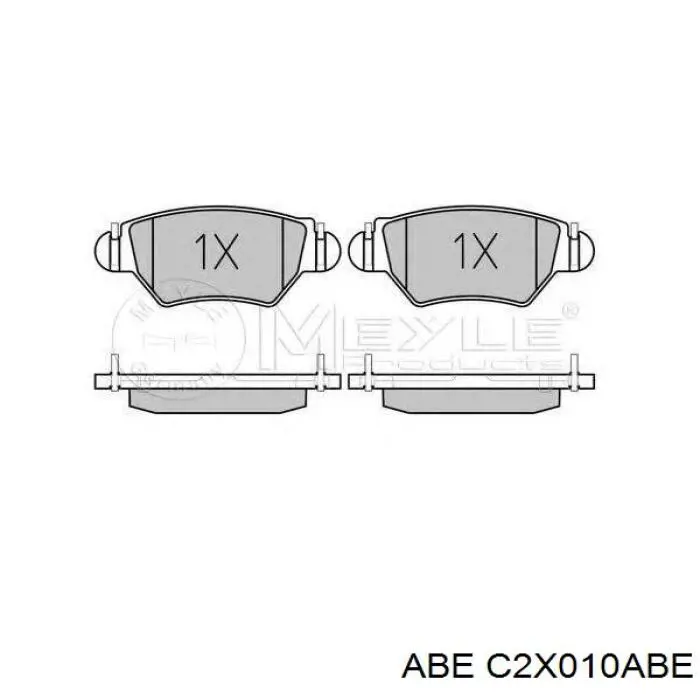 Pastillas de freno traseras C2X010ABE ABE