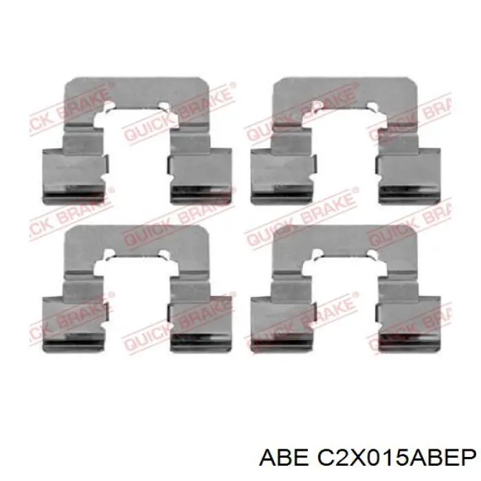 C2X015ABEP ABE pastillas de freno traseras