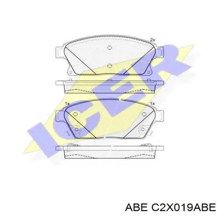Pastillas de freno traseras 42676740 General Motors