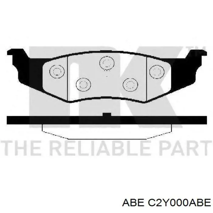 C2Y000ABE ABE Pastillas freno traseras