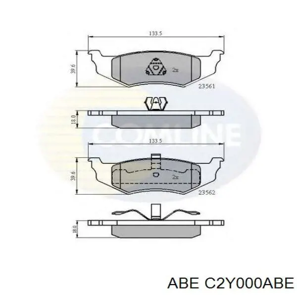 Pastillas traseras de freno ABE C2Y000ABE precio, desde 30,96 EUR