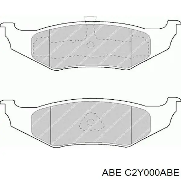 Pastillas de freno traseras C2Y000ABE ABE