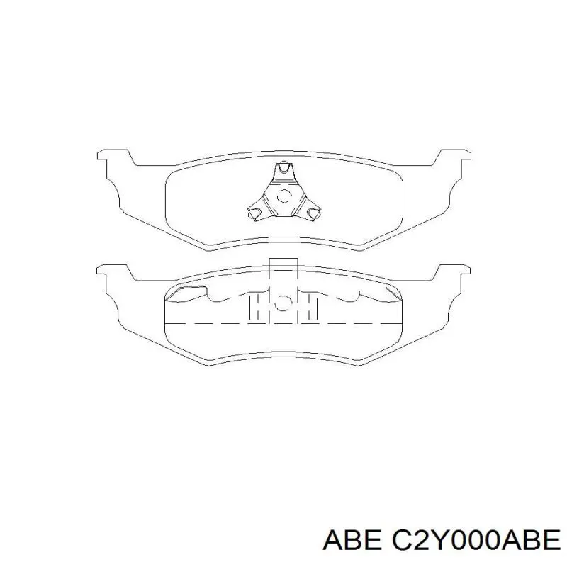 C2Y000ABE ABE pastillas de freno traseras