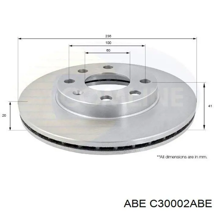 Freno de disco delantero Opel Astra 51, 52, F35, M35