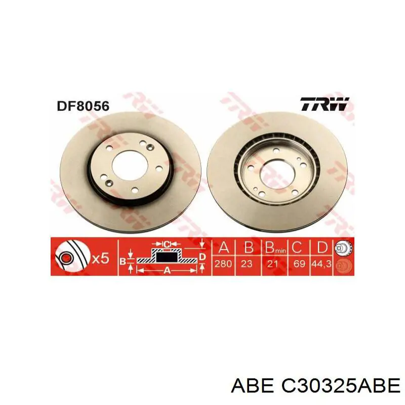 Frenos delanteros ABE C30325ABE precio, desde 40,73 EUR