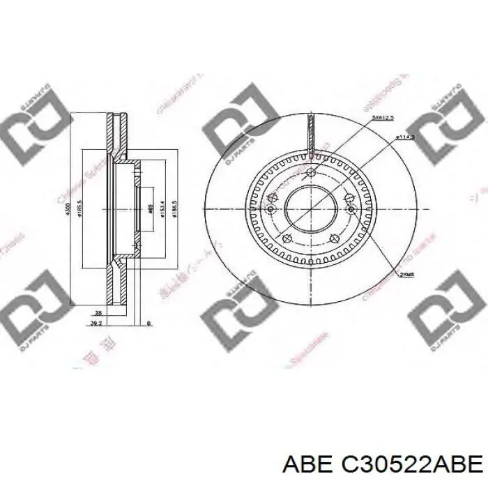 Comprar C30522ABE ABE Freno de disco delantero