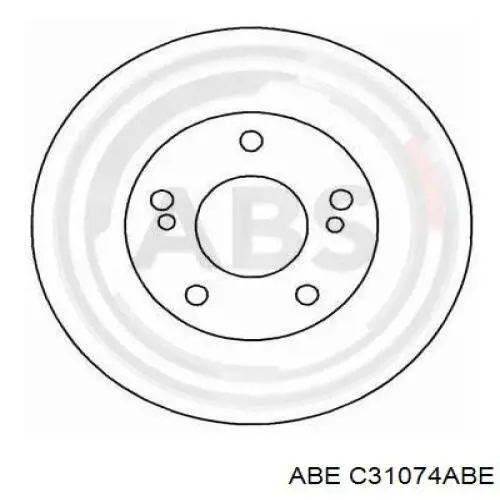C31074ABE ABE disco de freno delantero