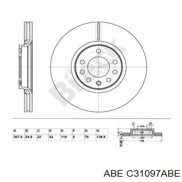 Freno de disco delantero Renault Trafic 2 FL