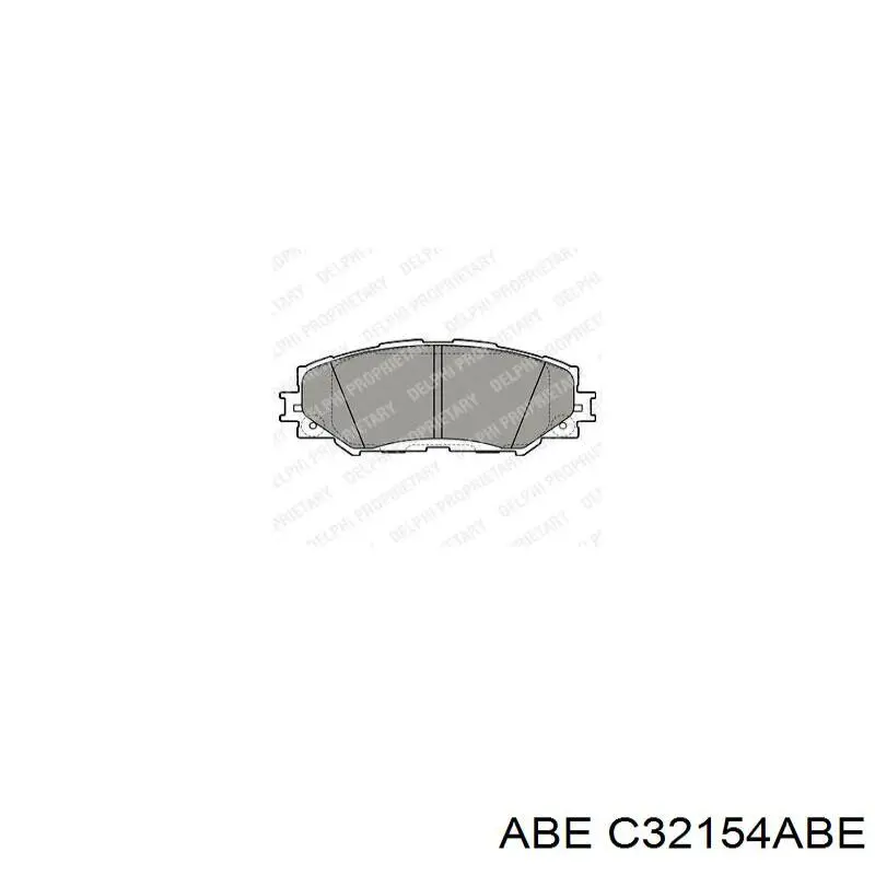 Disco de freno delantero ABE C32154ABE