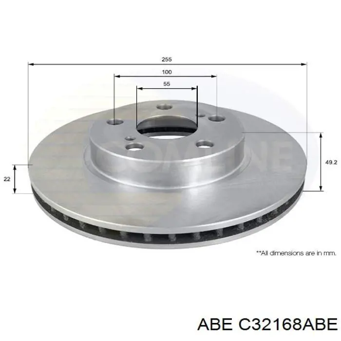 Freno de disco delantero Toyota Prius NHW20