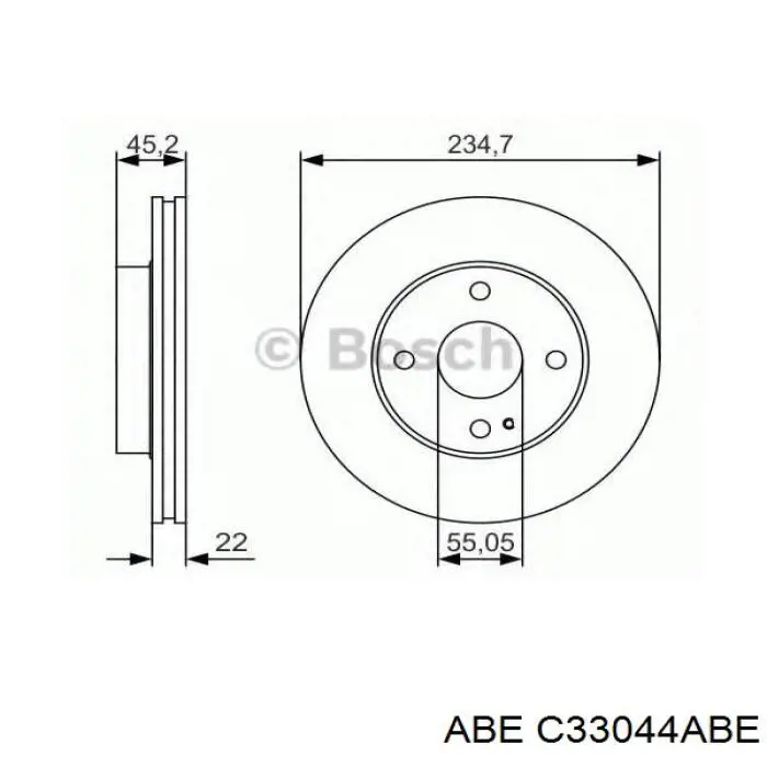 Freno de disco delantero Mazda 323 BG