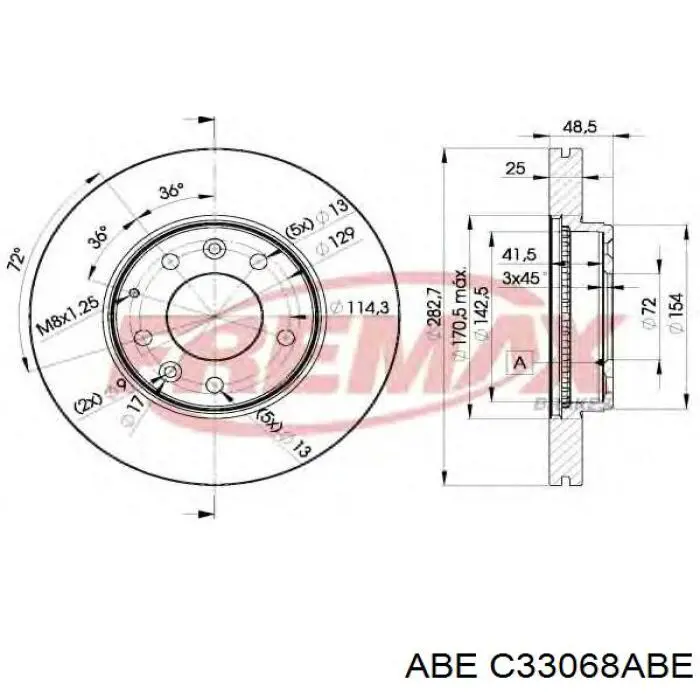 Freno de disco delantero Mazda 6 GY