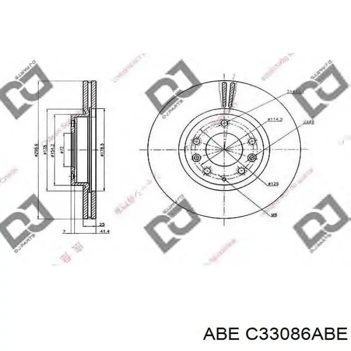Comprar C33086ABE ABE Freno de disco delantero
