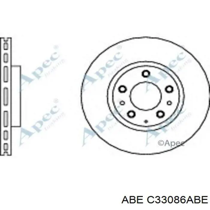 Disco de freno C33086ABE ABE