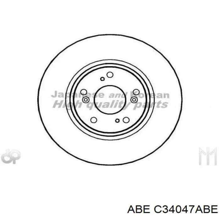 Disco de freno C34047ABE ABE