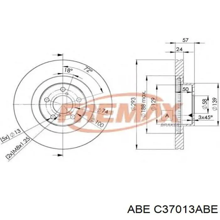 Freno de disco delantero Subaru Impreza 1 GC