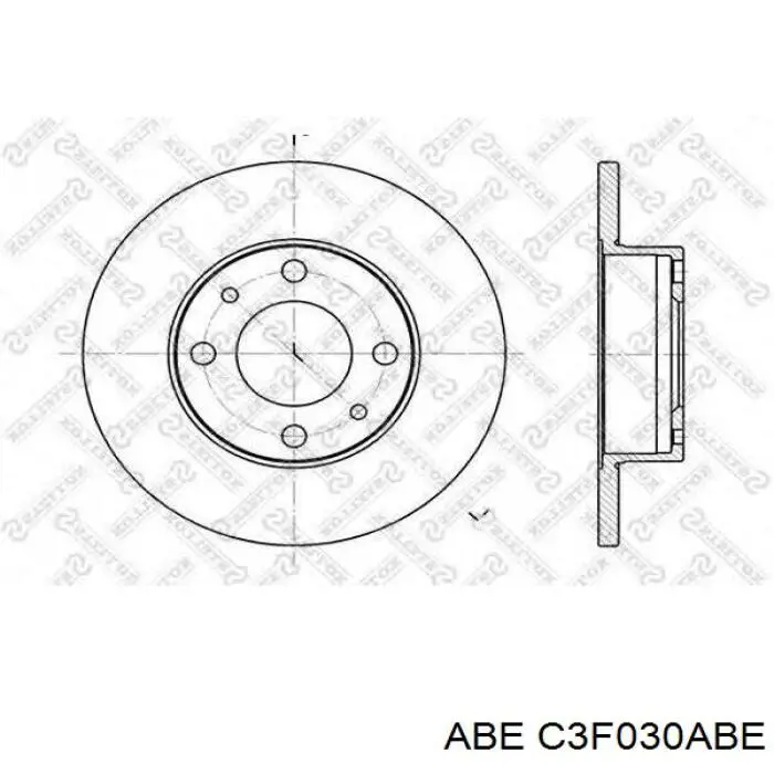 Freno de disco delantero Seat 600