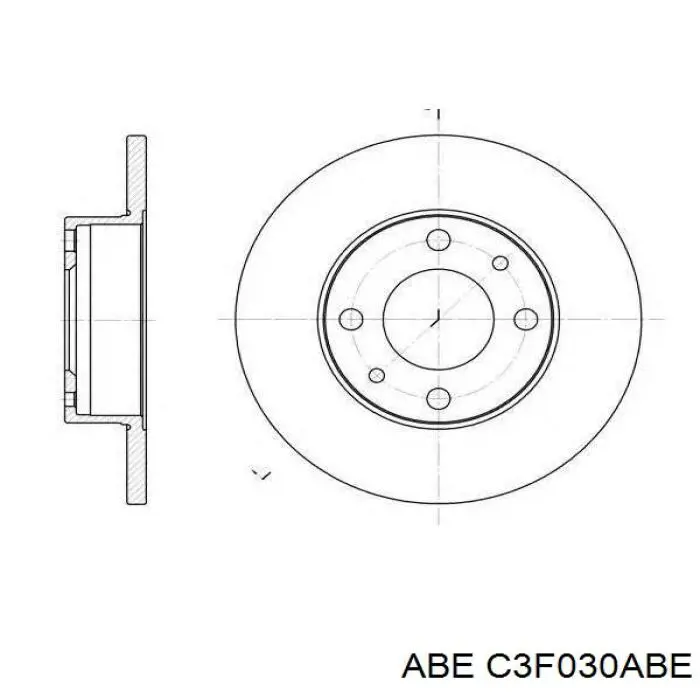 Freno de disco delantero Seat 600