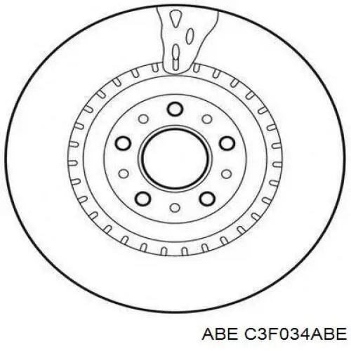 Disco de freno C3F034ABE ABE