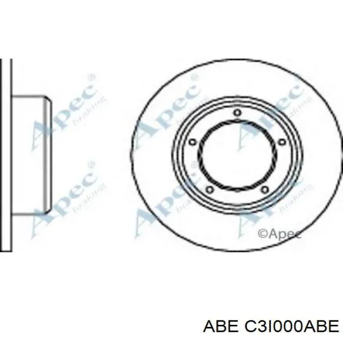 C3I000ABE ABE disco de freno delantero