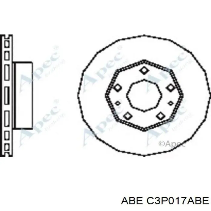 Comprar C3P017ABE ABE Freno de disco delantero
