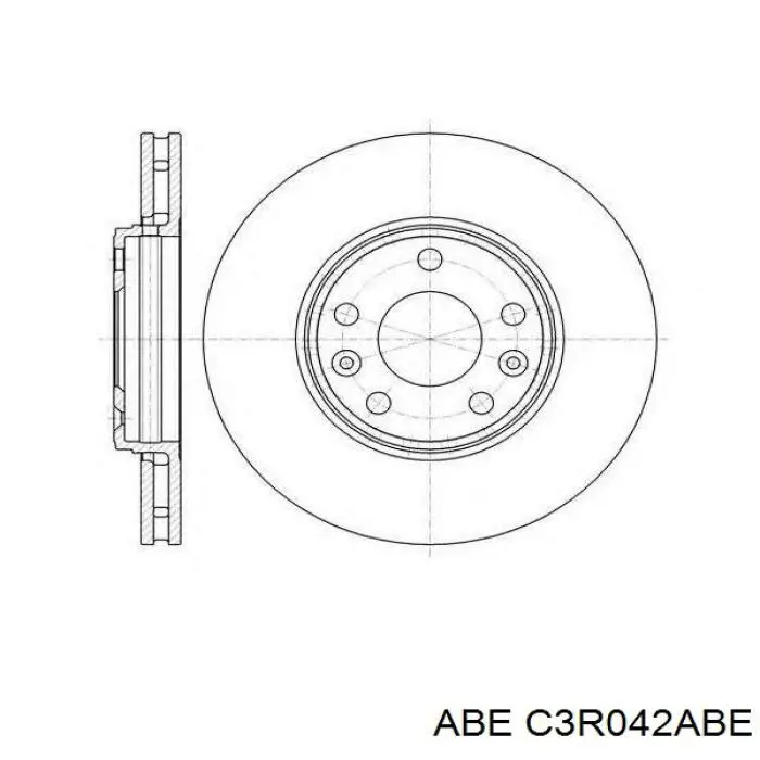 Comprar C3R042ABE ABE Freno de disco delantero