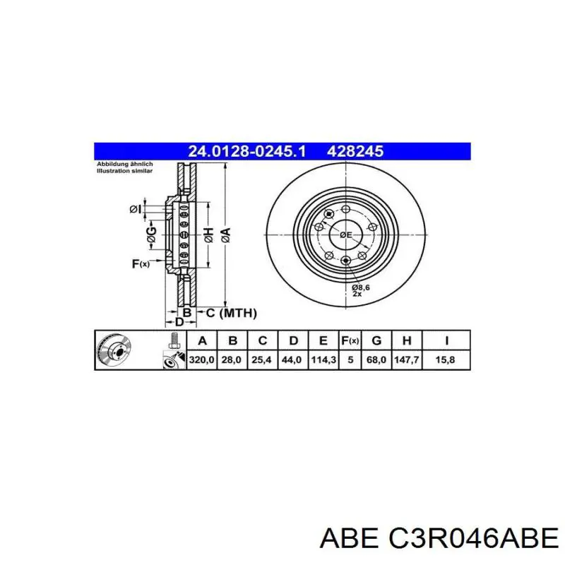 Comprar CD7727V Bremsi Freno de disco delantero