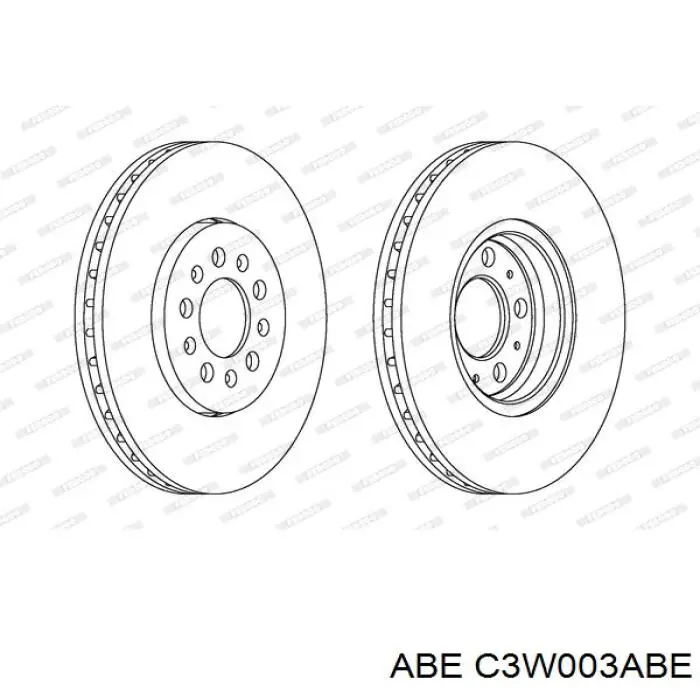 Freno de disco delantero Mercedes E C124
