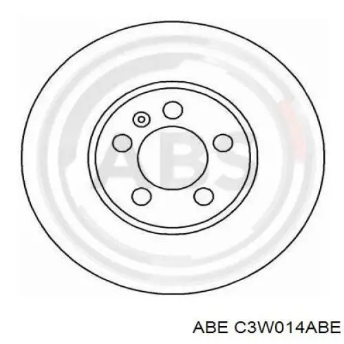 C3W014ABE ABE disco de freno delantero