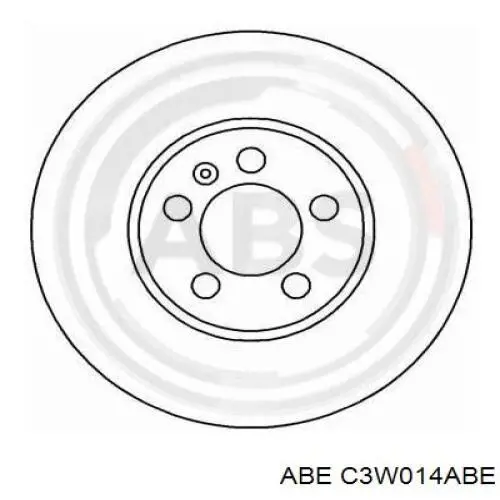 C3W014ABE ABE freno de disco delantero