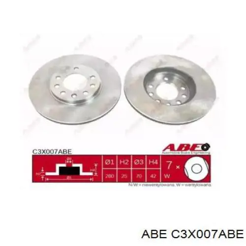 C3X007ABE ABE Discos