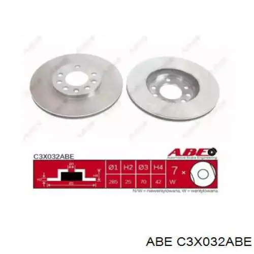 Frenos delanteros ABE C3X032ABE precio, desde 40,28 EUR