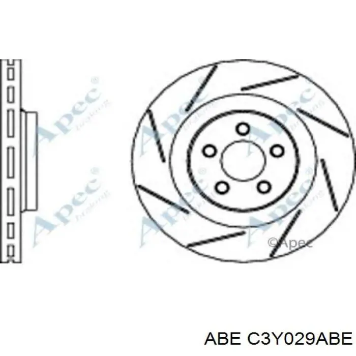 Disco de freno delantero Chrysler 5290537AD