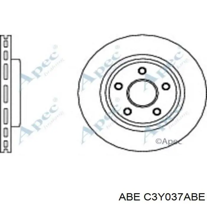 C3Y037ABE ABE freno de disco delantero